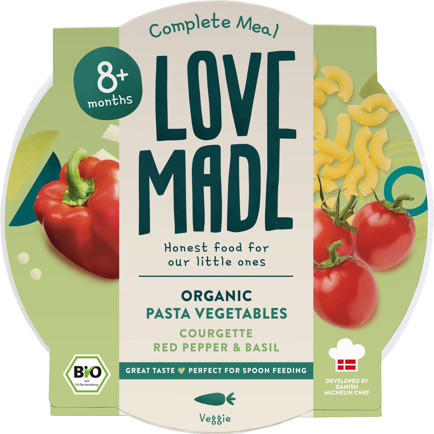 Babymaaltijd vegetarische pasta 8+ mnd