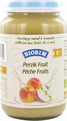 Fruithapje perzik 6+ mnd