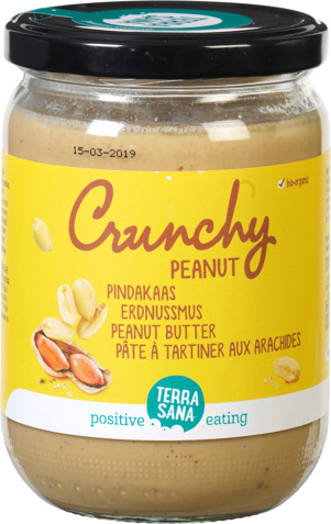 Crunchy pindakaas zonder zout