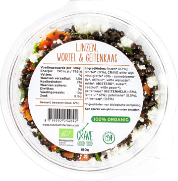 Linzensalade geitenkaas