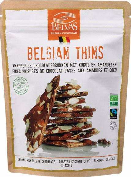 Chocoladethins kokos amandel