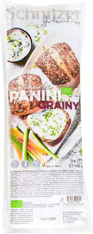 Glutenvrije panini's grainy