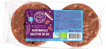 Rijstwafels melkchocolade