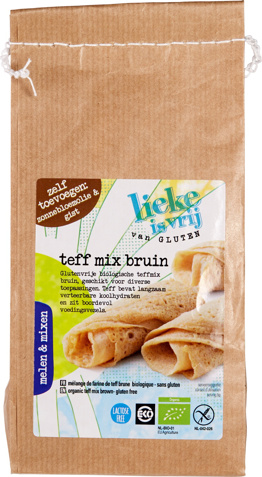 Glutenvrije teffmix bruin