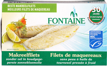 Makreelfilets zonder vel