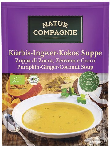 Pompoensoep gember/kokosnoot instant 2-kops