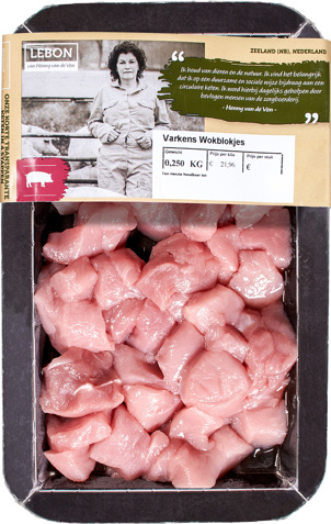 Varkens wokblokjes