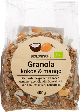 Granola kokos mango