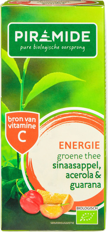 Groene thee energie (sinaasappel, acerola & guarana)