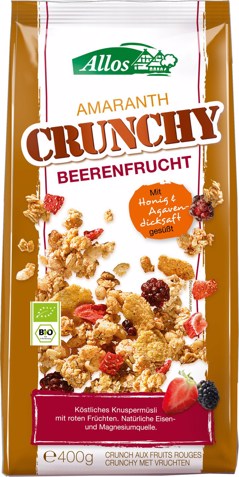 Crunchy amaranth rode vruchten