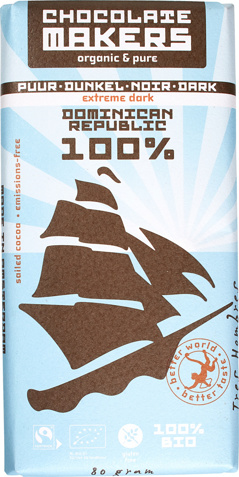 Pure chocolade 100% tres hombres