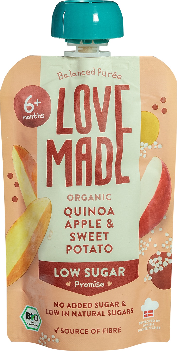 Knijpzakje quinoa appel zoete aardappel 6+ mnd