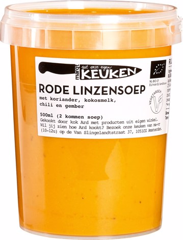 Rode linzensoep