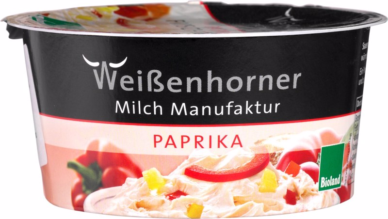 Verse roomkaas paprika