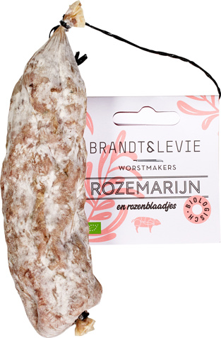 Droge worst rozemarijn en rozenblaadjes