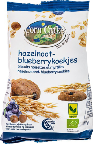 Haverkoekjes hazelnoot blueberry