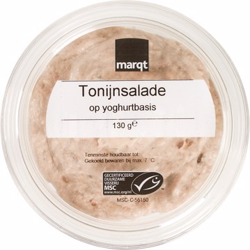 Tonijnsalade op yoghurtbasis