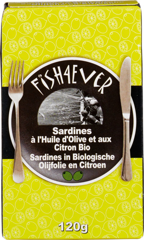 Sardines in olijfolie citroen