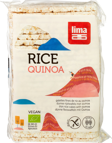 Dunne rijstwafels quinoa