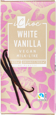 Vegan melkchocolade white vanilla