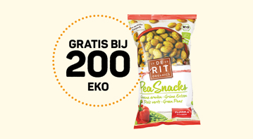Gratis De Rit - Pea snacks Paprika voor 200 Eko