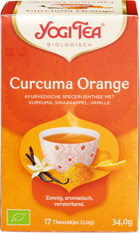 Kruidenthee kurkuma sinaasappel
