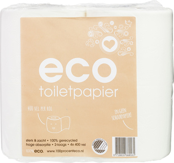 Toiletpapier gerecycled 2-laags
