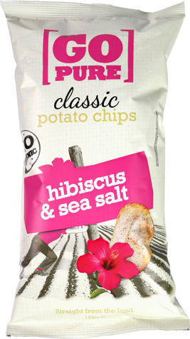 Aardappel hibiscus zeezout chips