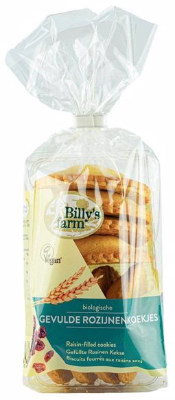 Gevulde rozijnenkoekjes