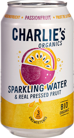 Sparkling water passionfruit