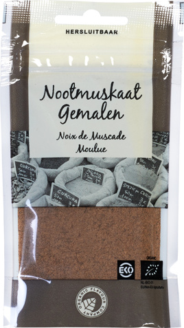 Nootmuskaat gemalen