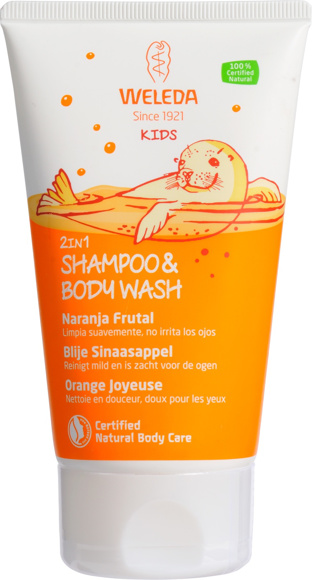 Kids 2in1 Shampoo&Bodywash sinaasappel