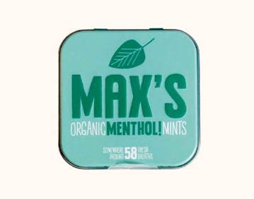 Voucher voor menthol mints van Max's mints