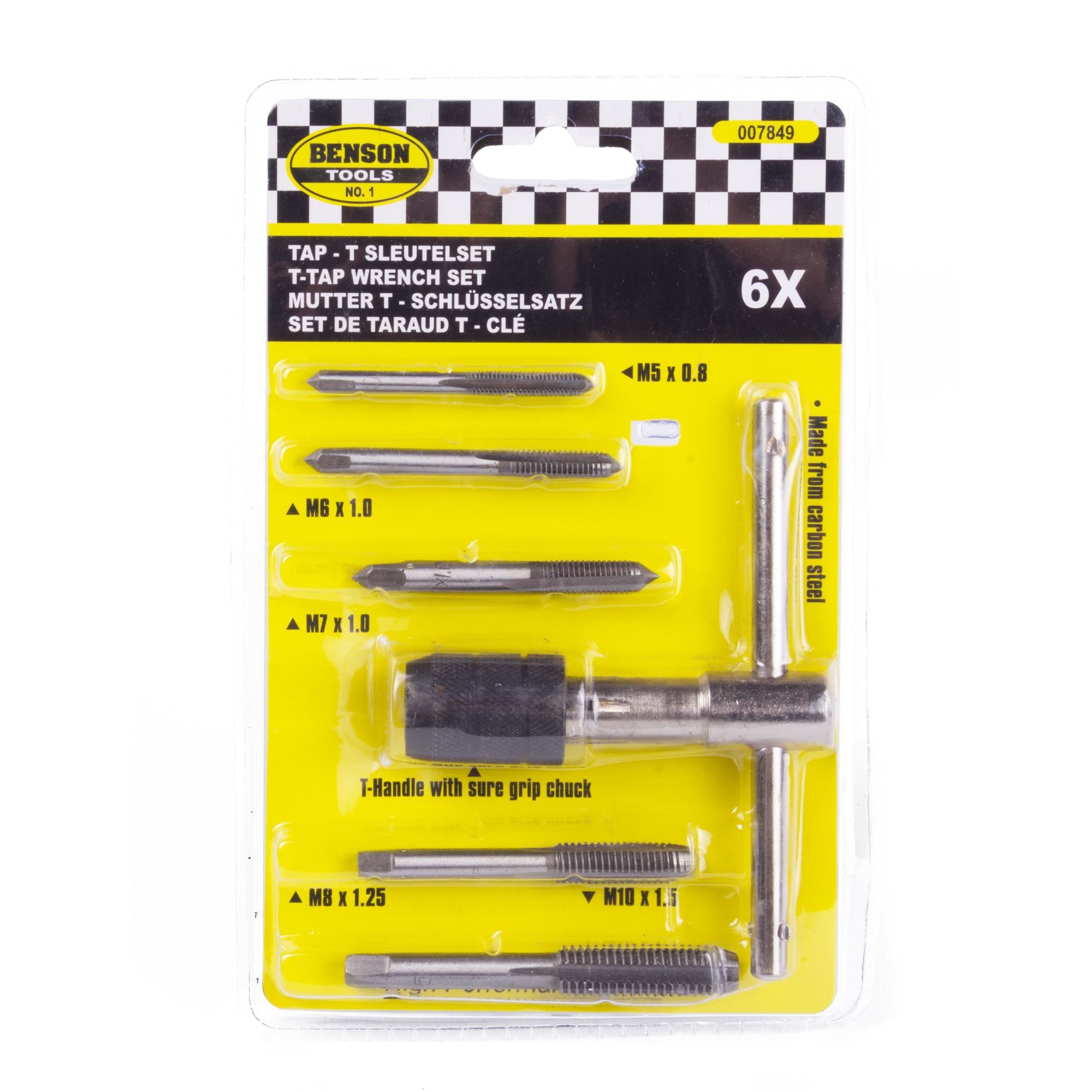 Benson Tap T-Sleutelset M5 t/m M10