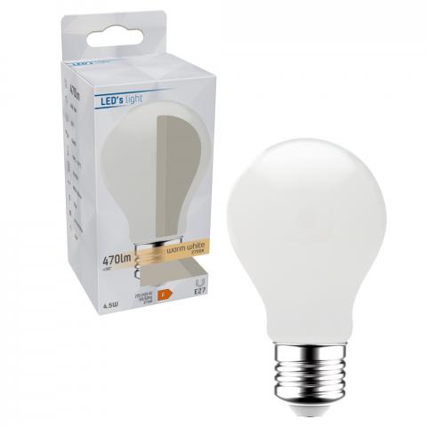 LED'S LIGHT Peer A60 E27 4,5W Opaal