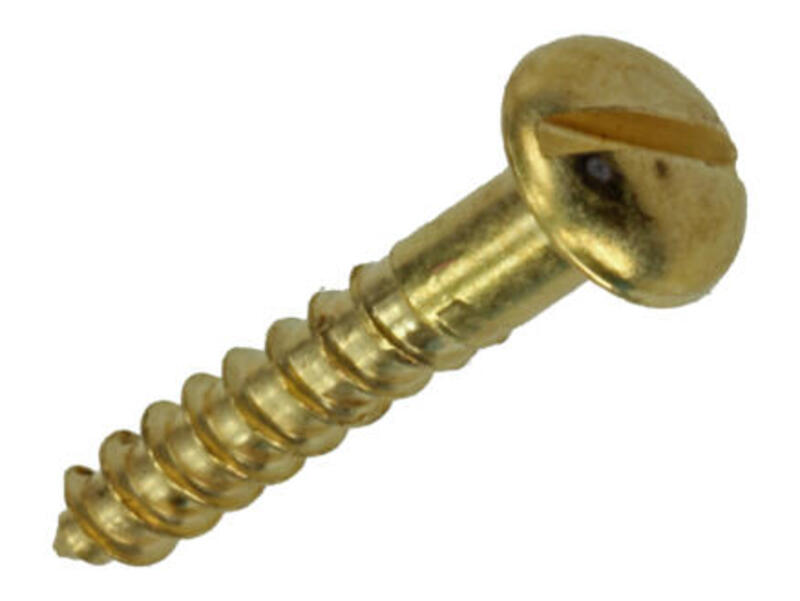 Mack Houtschroef Messing 10 stuks 3,5 x 20 mm