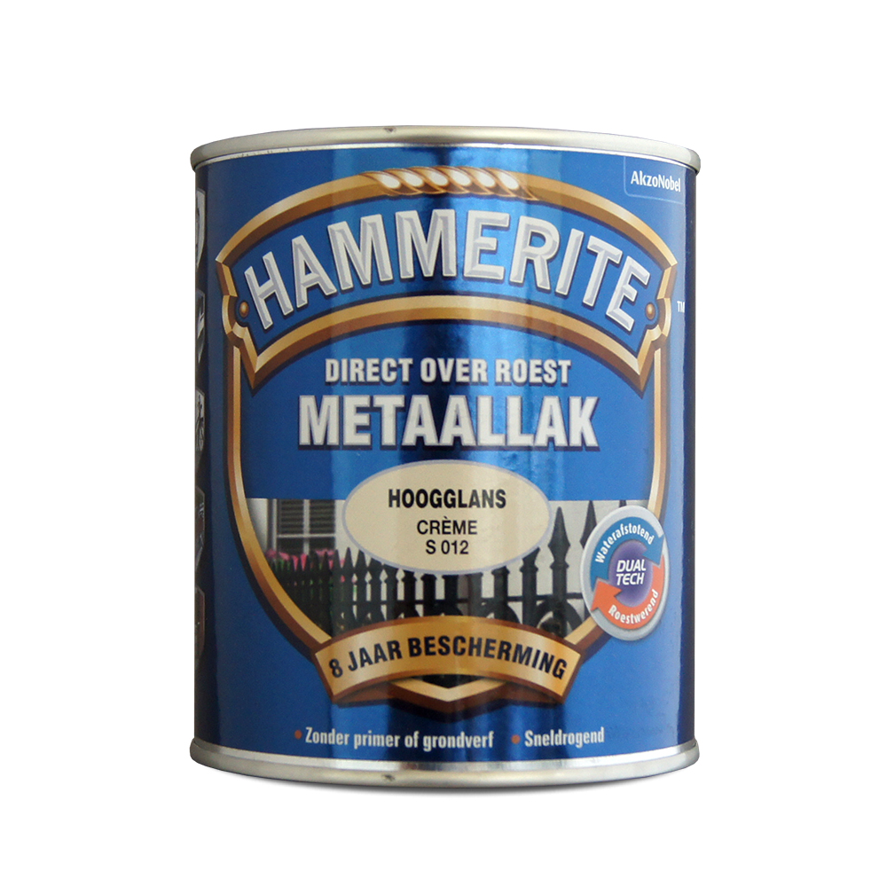 Hammerite Hoogglans Metaallak Crème