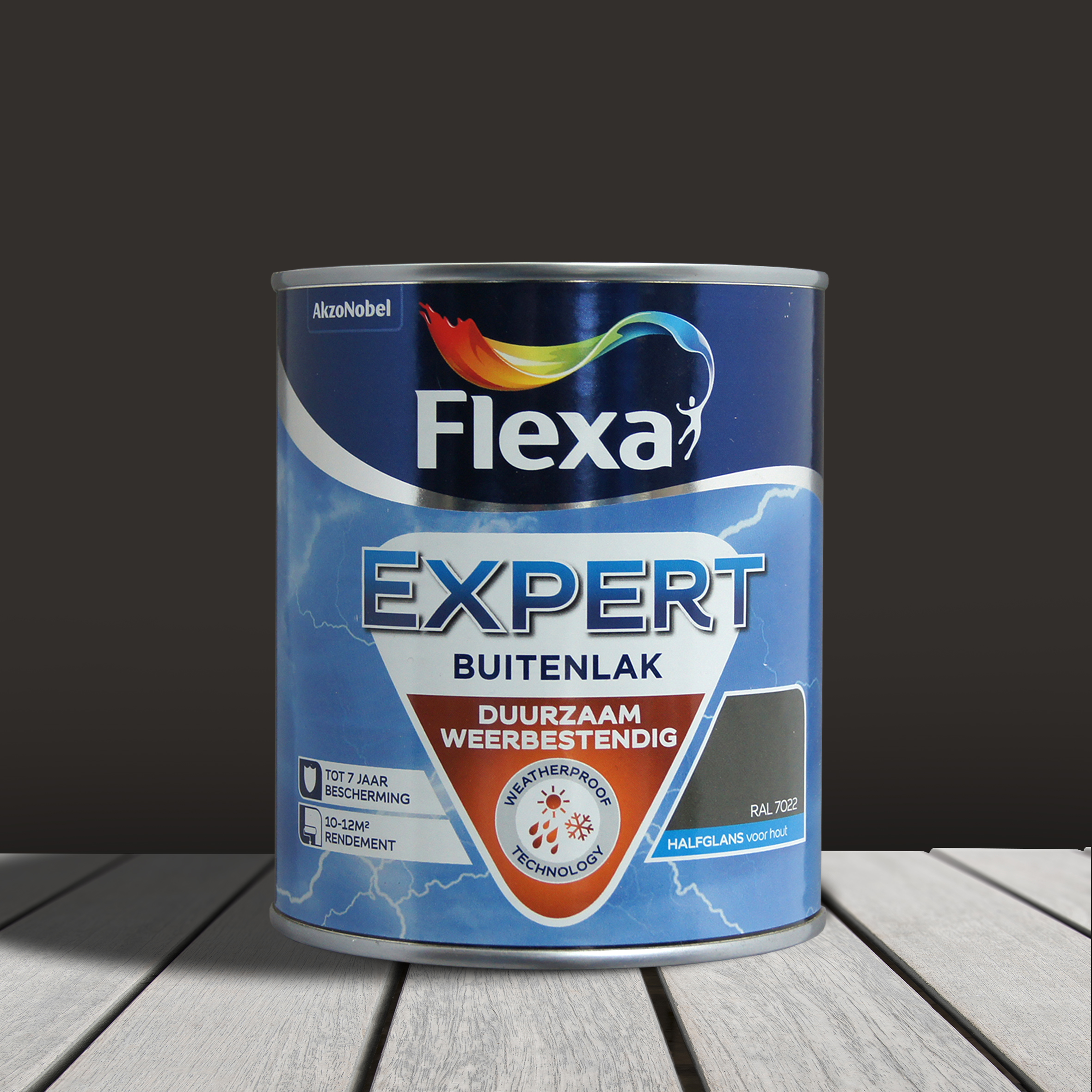 Flexa Expert Buitenlak Halfglans Ral 7022 Ombergrijs
