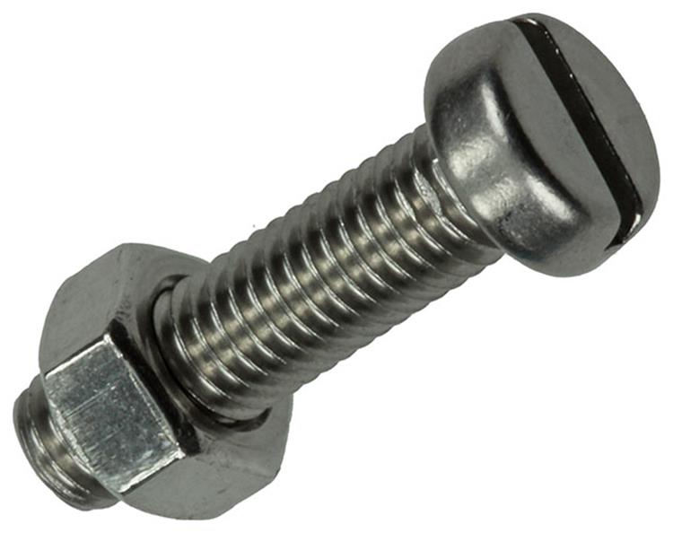 Mack RVS Metaalschroef Met Moer 7 stuks M5 x 20 mm