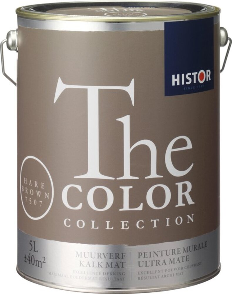 Histor The Color Collection Muurverf Kalkmat Hare Brown 7507
