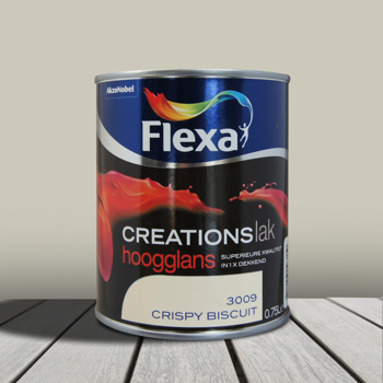 Flexa Creations Lak Hoogglans Crispy Biscuit 3009