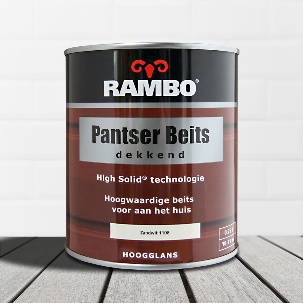 Rambo Pantser Beits Dekkend Zandwit 1108