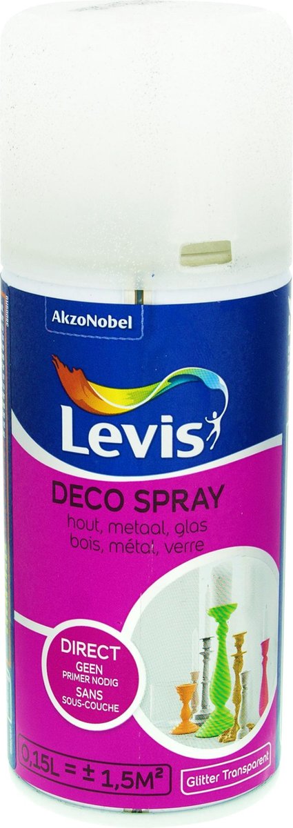 Levis Decospray Glitter Silver 150 ml