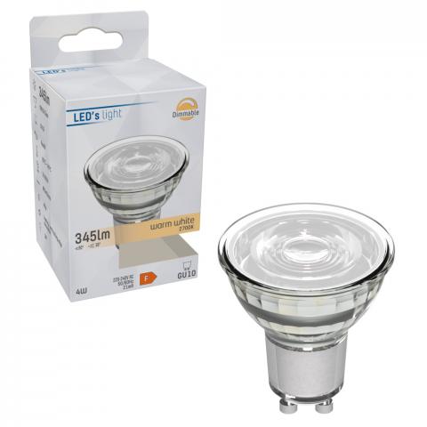 LED'S LIGHT Spot GU10 4W Dimbaar