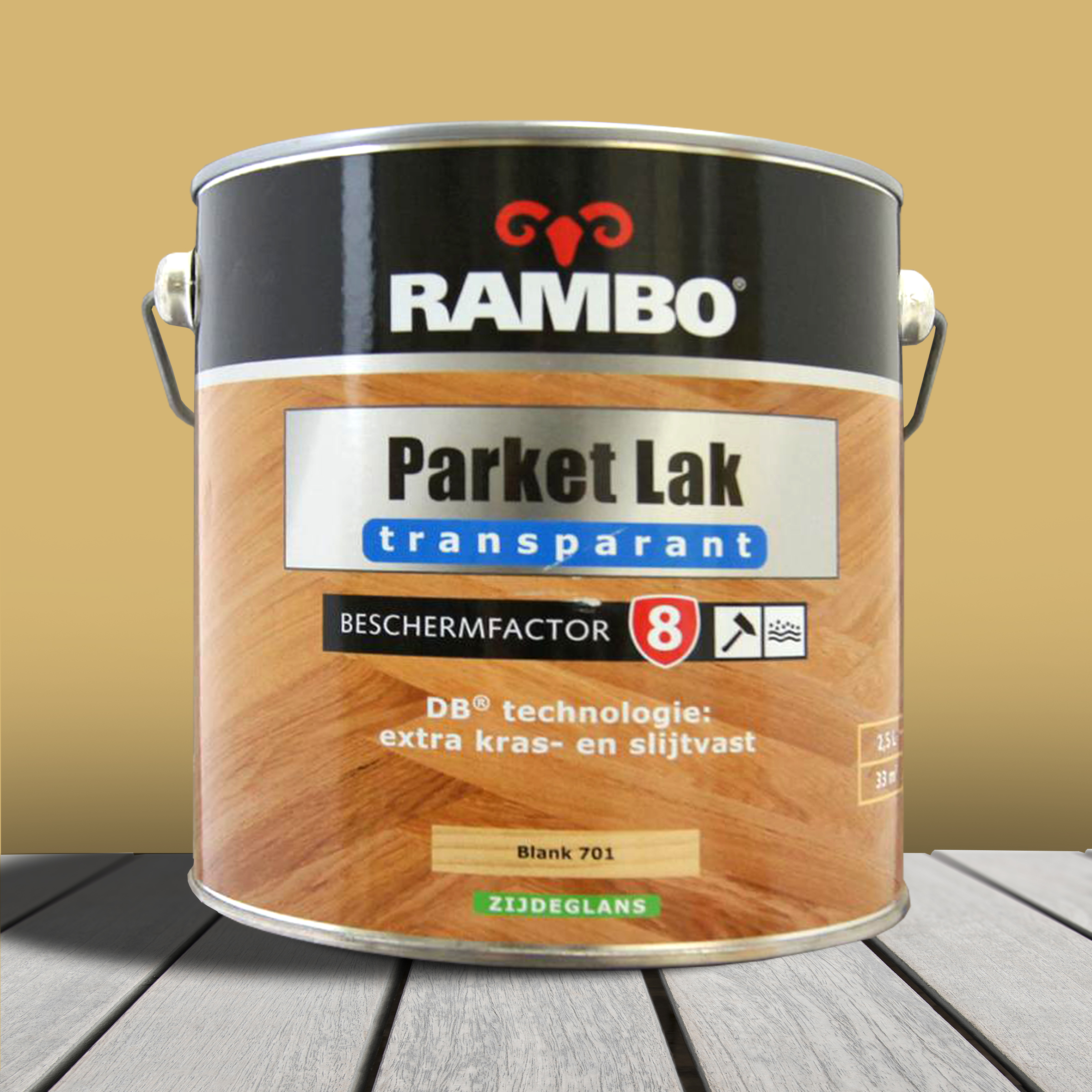 Rambo Parketlak Transparant Zijdeglans Blank 701