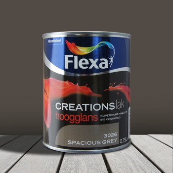 Flexa Creations Lak Hoogglans Spacious Grey 3026