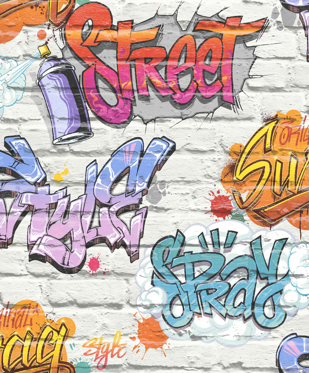 Dutch Wallcoverings Freestyle Papierbehang Graffiti L17905