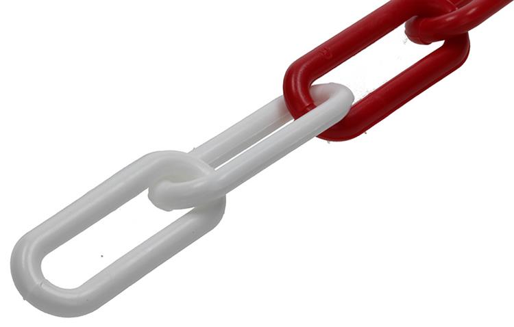 Mack Kunststof Ketting Lange Schakel Rood/Wit