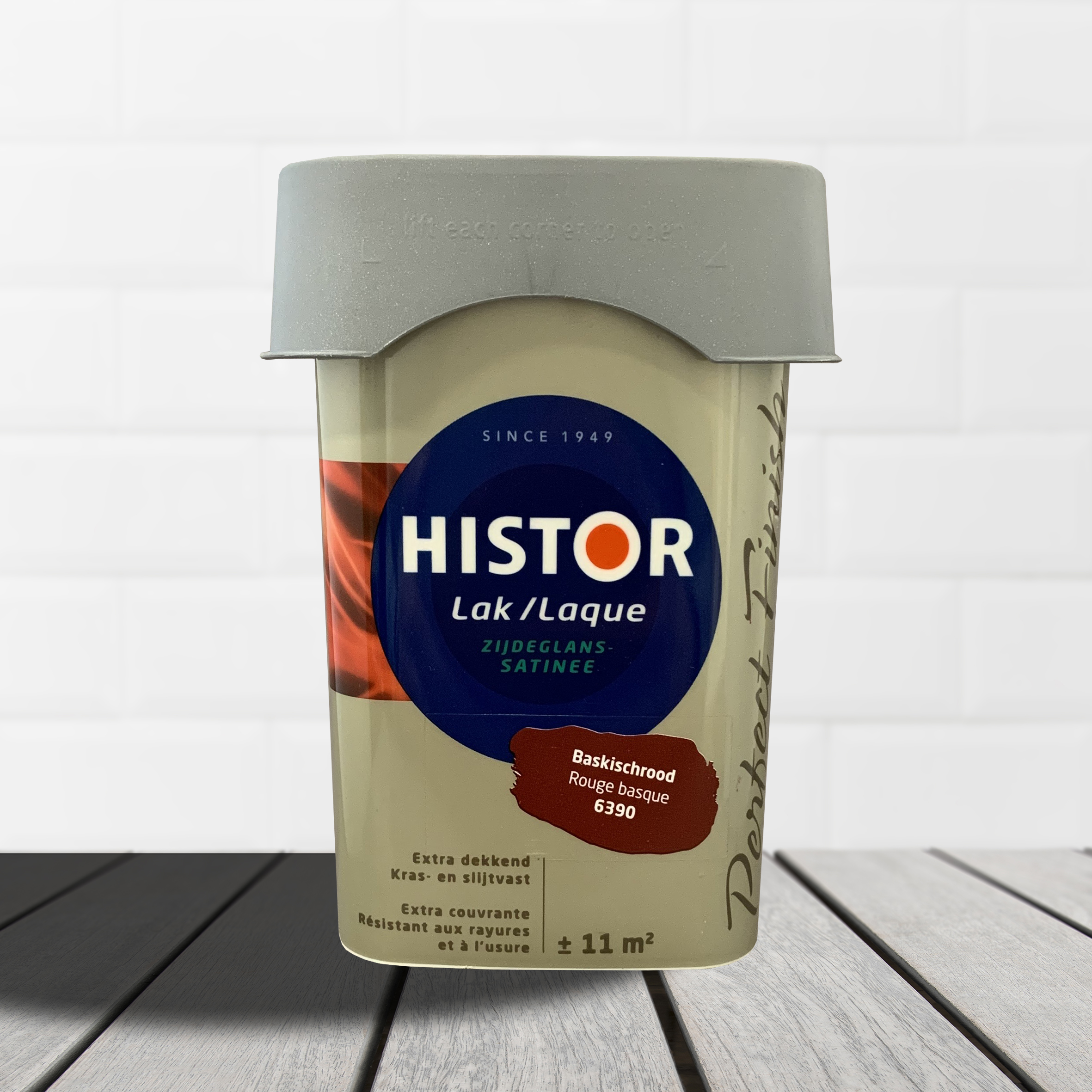 Histor Perfect Finish Alkyd Zijdeglans Baskischrood 750 ml