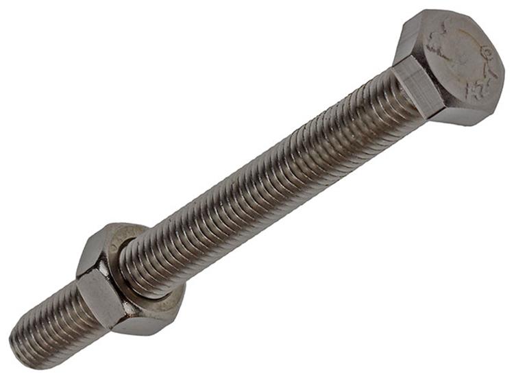 Mack RVS Tapbout Met Moer 1 maal M10 x 80 mm